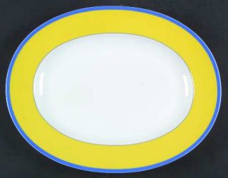 Chas Field Haviland Monet 14 Oval Serving Platter, Fine China Dinnerware   Give