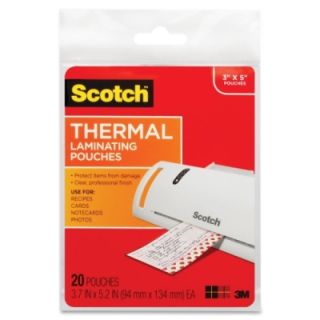 Scotch Index card size thermal laminating pouches