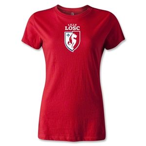 hidden LOSC Lille Crest Womens T Shirt (Red)