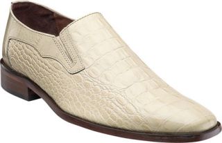 Mens Stacy Adams Fontana 24791   Ivory Leather Exotic Shoes