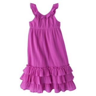 Cherokee Infant Toddler Girls Ruffle Maxi Dress   Pink 18 M