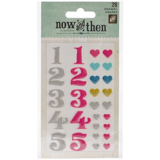 Now   Then Dorothy Adhesive Enamel Shapes 28/pkg lovely Day