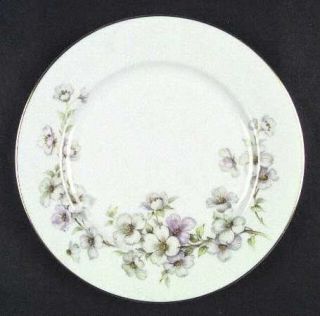 Tirschenreuth Dogwood Dinner Plate, Fine China Dinnerware   Lavender And White B