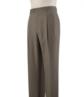 Signature Imperial Blend Wool/Silk Pleated Trousers JoS. A. Bank