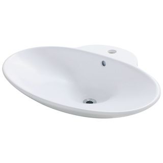 Polaris Sinks P062vw White Porcelain Vessel Sink