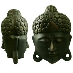 Metal Vase Radiance Small Buddah Vase (Green Materials Metal Decorative or for dry floral vaseDoes NOT hold waterDimensions 6 inches wide x 10 inches high )