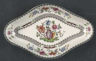 Spode Chinese Rose Pickle Dish, Fine China Dinnerware   Imperialware, Floral, Gr