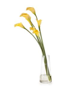 Cala Lily Faux Floral Arrangement, Yellow