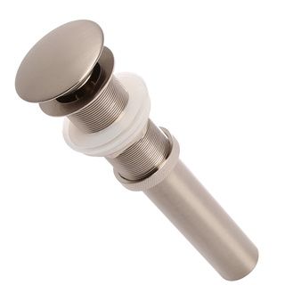 Geyser Brushed Nickel Umbrella Style Pop up Drain (Brushed NickelMaterial BrassIncludes all rubber gaskets needed for installationDrain Style Pop up UmbrellaFits any standard 1.75 inch opening installationDimensions 8.5 inches high x 2.5 inch diameter 