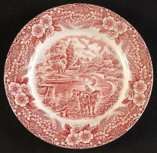 Broadhurst Constable Series,The Red Bread & Butter Plate, Fine China Dinnerware