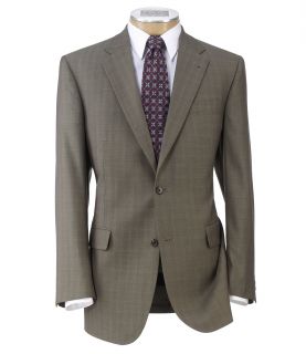 Signature 2 Button Plain Front Imperial Wool/Silk Blend Suit JoS. A. Bank Mens