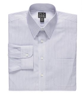 Traveler Tailored Fit Point Collar Stripe Dress Shirt by JoS. A. Bank Mens Dres