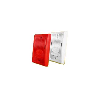 Gentex GX93R Fire Evacuation, 12VDC/24VDC Remote MiniHorn for Supervised Systems Red Faceplate
