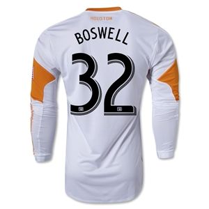 adidas Houston Dynamo 2013 BOSWELL LS Authentic Secondary Soccer Jersey