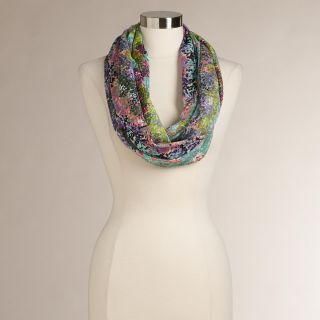 Multicolored Abstract Dot Infinity Scarf   World Market