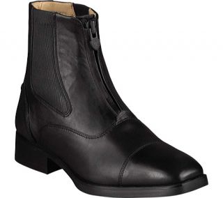 Womens Ariat Monaco Zip Paddock   Black Calfskin Leather Boots