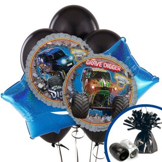 Monster Jam 3D Balloon Bouquet Set