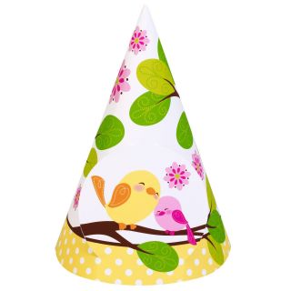 Sweet Tweet Bird Pink   Cone Hats