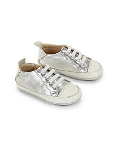 Old Soles Infants Metallic Slip On Sneakers   Silver