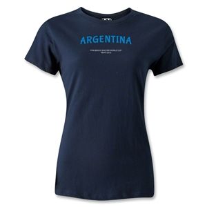 Argentina FIFA Beach World Cup 2013 Womens T Shirt (Navy)