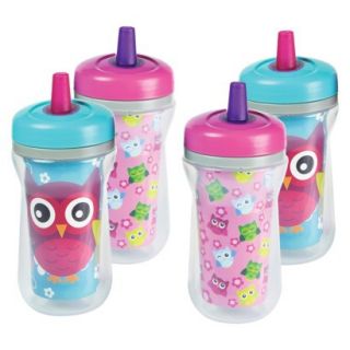 4pk Insulated Straw Cup   Owls