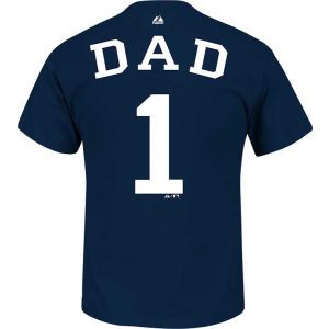 Detroit Tigers Majestic MLB Team Dad T Shirt