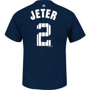 New York Yankees Derek Jeter Majestic MLB Toddler Derek Jeter Pinstripe Player T Shirt