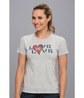 Life is good Love is Love Tee Womens T Shirt (Gray)