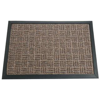 Rubber cal Wellington Brown Entrance Carpet Mat (18 X 30 Inche)