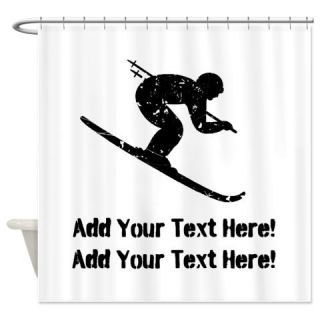 Personalize It, Skier Shower Curtain  Use code FREECART at Checkout