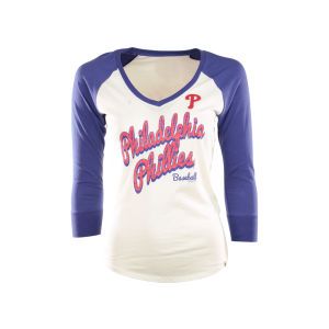 Philadelphia Phillies 47 Brand MLB Womens Batter Up Baseball T Shirt