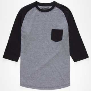 End On End Mens Baseball Tee Black In Sizes Xx Large, Medium, X Large,