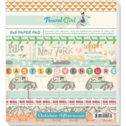 Travel Girl Paper Pad 8 X8 24/sheets  12 Double sided Designs/2 Each