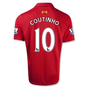 Warrior Liverpool 12/13 COUTINHO Home Soccer Jersey