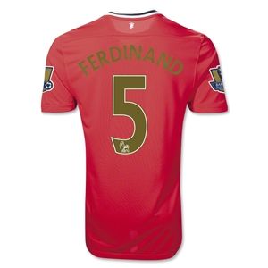 Nike Manchester United 11/12 Rio Ferdinand Home Soccer Jersey