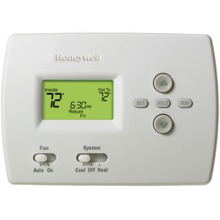 Honeywell TH4210D1005 PRO 4000 5+2 Day Programmable Heat Pump Thermostat, 2H/1C, Dual Powered