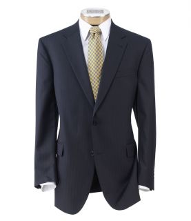 Signature Imperial Wool/Silk Suit with Pleated Trousers JoS. A. Bank Mens Suit