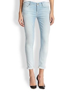 7 For All Mankind The Skinny Crop & Roll Jeans   Powder Blue