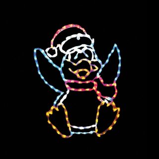 Brite Ideas Decorating 38 in. LED Penguin Lighted Display   148 Bulbs