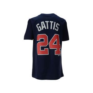 Atlanta Braves Evan Gattis Majestic MLB Youth Official Player T Shirt
