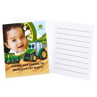 Johnny Tractor 1st Birthday   Personalized Thank You Notes