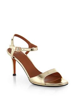 Givenchy Metallic Sandal Heels   Gold
