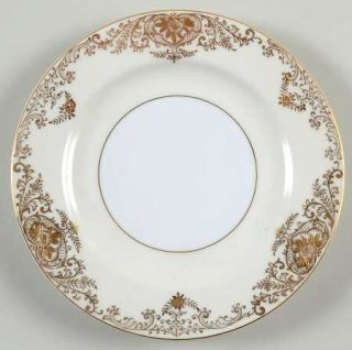 Imperial (Japan) Groton Bread & Butter Plate, Fine China Dinnerware   Gold Filig