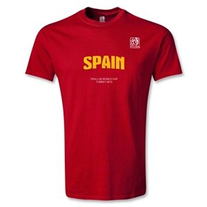Euro 2012   FIFA U 20 World Cup Spain T Shirt (Red)