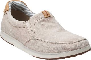 Mens Clarks Norwin Easy   Washed Sand Canvas OrthoLite