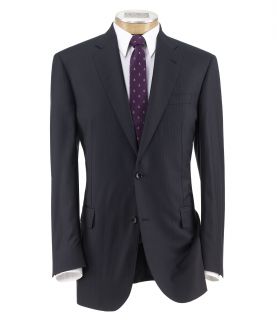 Signature Platinum Wool 2 Button Suit with Pleated Trousers Extended Sizes JoS.