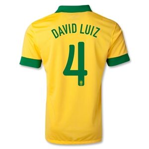 Nike Brazil 2013 DAVID LUIZ Home Soccer Jersey
