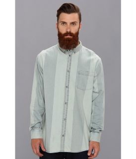 Cheap Monday Parker Shirt Mens Long Sleeve Button Up (Blue)