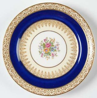 Paragon Grecian Blue Bread & Butter Plate, Fine China Dinnerware   Blue