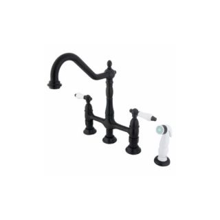 Elements of Design ES1275PL New Orleans Two Handle Kitchen Faucet With Spray
